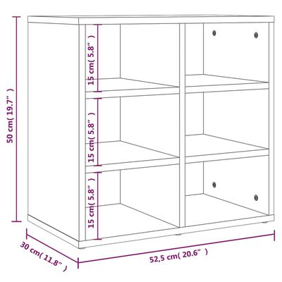 vidaXL Schuhregale 2 Stk. Weiß 52,5x30x50 cm