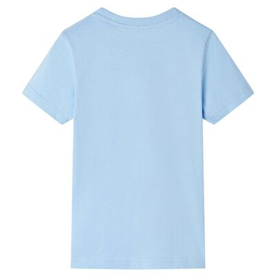 Kinder-Kurzarmshirt Hellblau 104