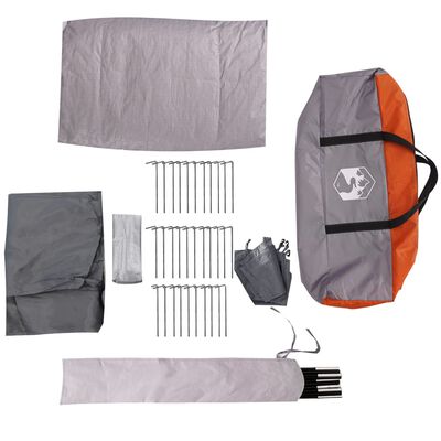 vidaXL Tipi-Familienzelt 6 Personen Grau Wasserdicht