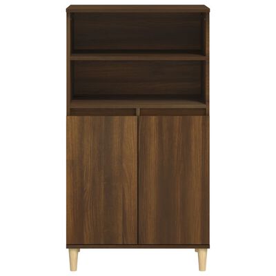 vidaXL Highboard Braun Eichen-Optik 60x36x110 cm Holzwerkstoff