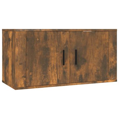 vidaXL TV-Wandschrank Räuchereiche 80x34,5x40 cm