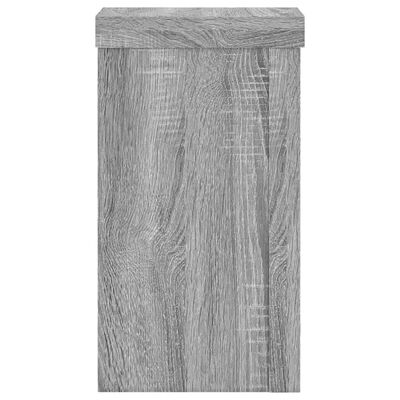 vidaXL Pflanzenständer 2 Stk. Grau Sonoma 10x10x18 cm Holzwerkstoff