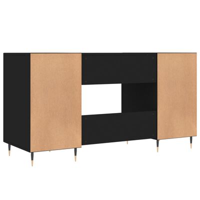 vidaXL Schreibtisch Schwarz 140x50x75 cm Holzwerkstoff