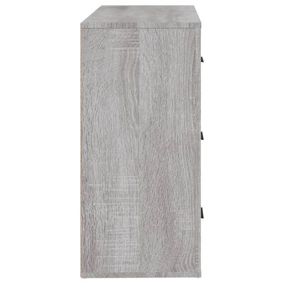 vidaXL Sideboard Grau Sonoma 80x33x70 cm Holzwerkstoff