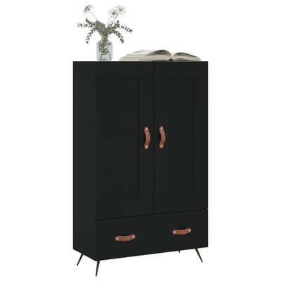 vidaXL Highboard Schwarz 69,5x31x115 cm Holzwerkstoff