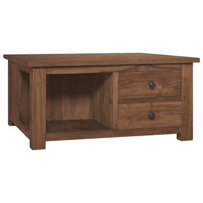 vidaXL Couchtisch 68x68x33 cm Teak Massivholz