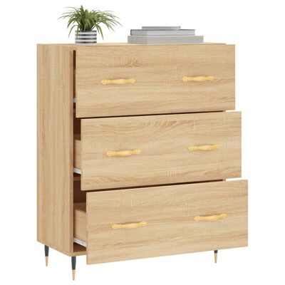 vidaXL Sideboard Sonoma-Eiche 69,5x34x90 cm Holzwerkstoff