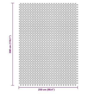 vidaXL Campingteppich Anthrazit 3x2,5 m