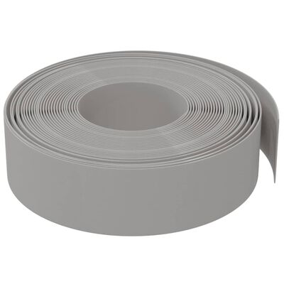 vidaXL Rasenkanten 4 Stk. Grau 10 m 15 cm Polyethylen