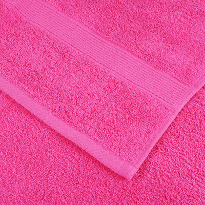 vidaXL Premium-Handtücher SOLUND 10 Stk. Rosa 100x200 cm 600 g/m²