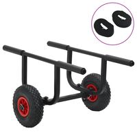 vidaXL Kajak-Trolley 90 kg Aluminium