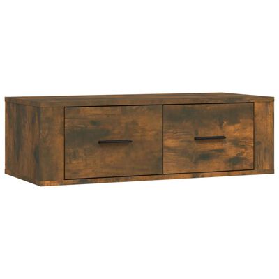 vidaXL TV-Wandschrank Räuchereiche 80x36x25 cm Holzwerkstoff