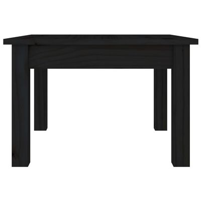 vidaXL Couchtisch Schwarz 45x45x30 cm Massivholz Kiefer