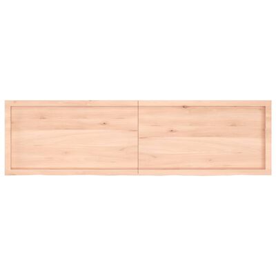 vidaXL Tischplatte 180x50x(2-6) cm Massivholz Eiche Unbehandelt