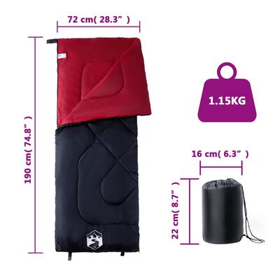 vidaXL Schlafsack für Erwachsene Camping 3 Jahreszeiten