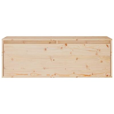 vidaXL Wandschrank 100x30x35 cm Massivholz Kiefer