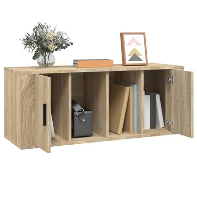 vidaXL TV-Schrank Sonoma-Eiche 100x35x40 cm Holzwerkstoff