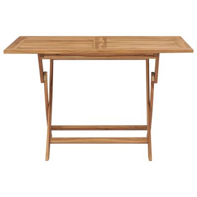 vidaXL Gartentisch Klappbar 120x70x75 cm Massivholz Teak