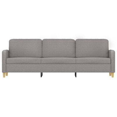 vidaXL 3-Sitzer-Sofa Hellgrau 210 cm Stoff