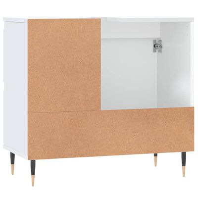 vidaXL Badschrank Weiß 65x33x60 cm Holzwerkstoff