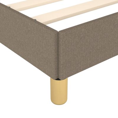 vidaXL Bettgestell Taupe 120x200 cm Stoff