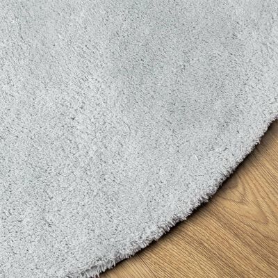 vidaXL Teppich HUARTE Kurzflor Weich und Waschbar Blau Ø 80 cm