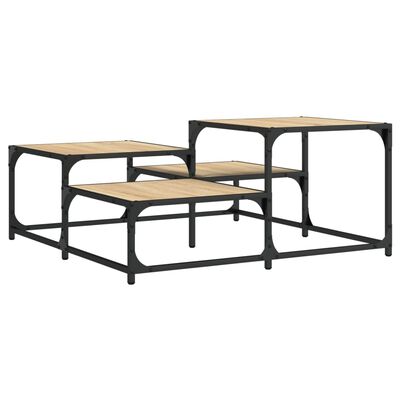 vidaXL Couchtisch Sonoma-Eiche 87,5x87,5x40 cm Holzwerkstoff