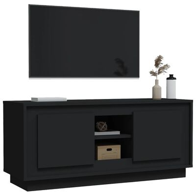 vidaXL TV-Schrank Schwarz 102x35x45 cm Holzwerkstoff