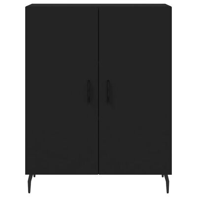 vidaXL Highboard Schwarz 69,5x34x180 cm Holzwerkstoff