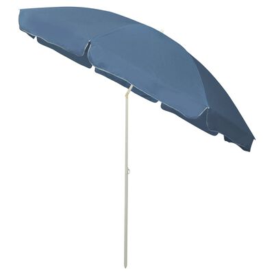 vidaXL Strandschirm Blau 300 cm