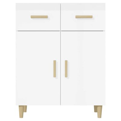 vidaXL Sideboard Hochglanz-Weiß 69,5x34x89 cm Holzwerkstoff