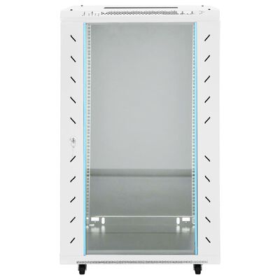 vidaXL 18U Netzwerkschrank 19" IP20 Grau 60x60x100 cm