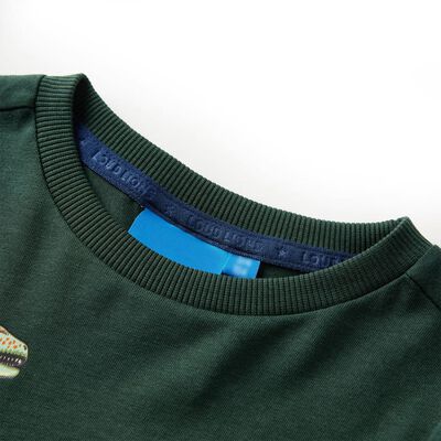 Kinder-Langarmshirt Dunkelgrün 116