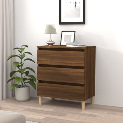 vidaXL Sideboard Braun Eichen-Optik 60x35x69 cm Holzwerkstoff