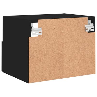 vidaXL TV-Wandschränke 2 Stk. Schwarz 40x30x30 cm Holzwerkstoff