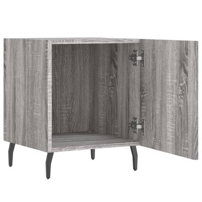 vidaXL Nachttisch Grau Sonoma 40x40x50 cm Holzwerkstoff