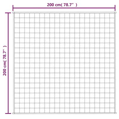 vidaXL Gewichtsdecke Blau 200x200 cm 13 kg Stoff