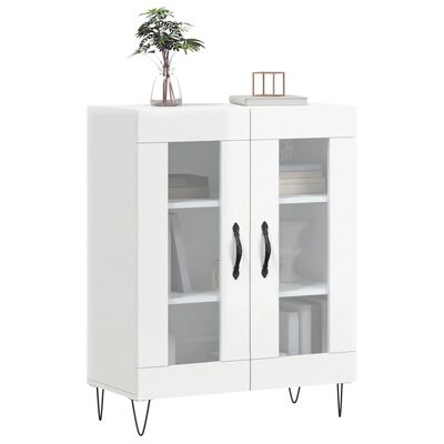 vidaXL Sideboard Hochglanz-Weiß 69,5x34x90 cm Holzwerkstoff