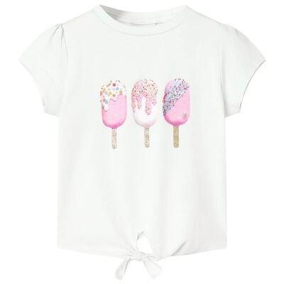 Kinder-T-Shirt Ecru 104