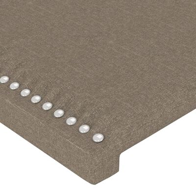 vidaXL Kopfteil mit Ohren Taupe 183x16x78/88 cm Stoff