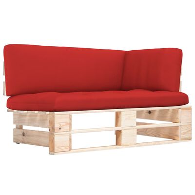 vidaXL Outdoor-Ecksofa Paletten Kiefernholz Imprägniert