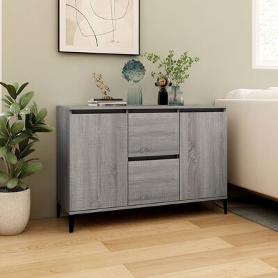 vidaXL Sideboard Grau Sonoma 104x35x70 cm Holzwerkstoff