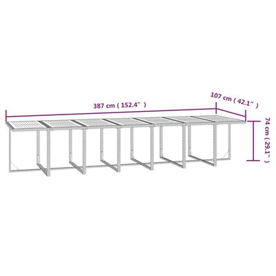 vidaXL 19-tlg. Garten-Essgruppe mit Kissen Schwarz Poly Rattan