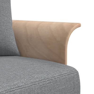 vidaXL Schlafsofa in L-Form Hellgrau 279x140x70 cm Stoff