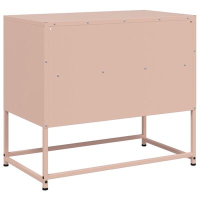 vidaXL TV-Schrank Rosa 68x39x60,5 cm Stahl