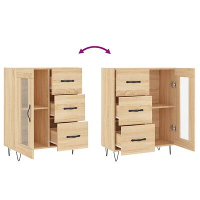 vidaXL Sideboard Sonoma-Eiche 69,5x34x90 cm Holzwerkstoff