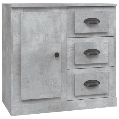 vidaXL Sideboards 3 Stk. Betongrau Holzwerkstoff