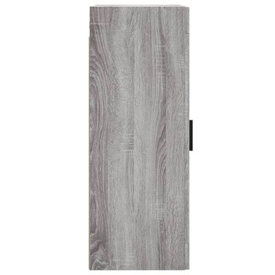 vidaXL Wandschrank Grau Sonoma 34,5x34x90 cm Holzwerkstoff