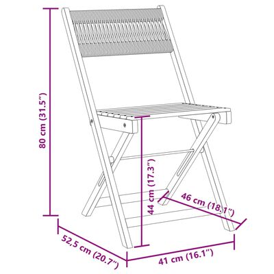 vidaXL 3-tlg. Bistro-Set Grau Polypropylen und Massivholz