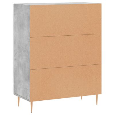 vidaXL Sideboard Betongrau 69,5x34x90 cm Holzwerkstoff